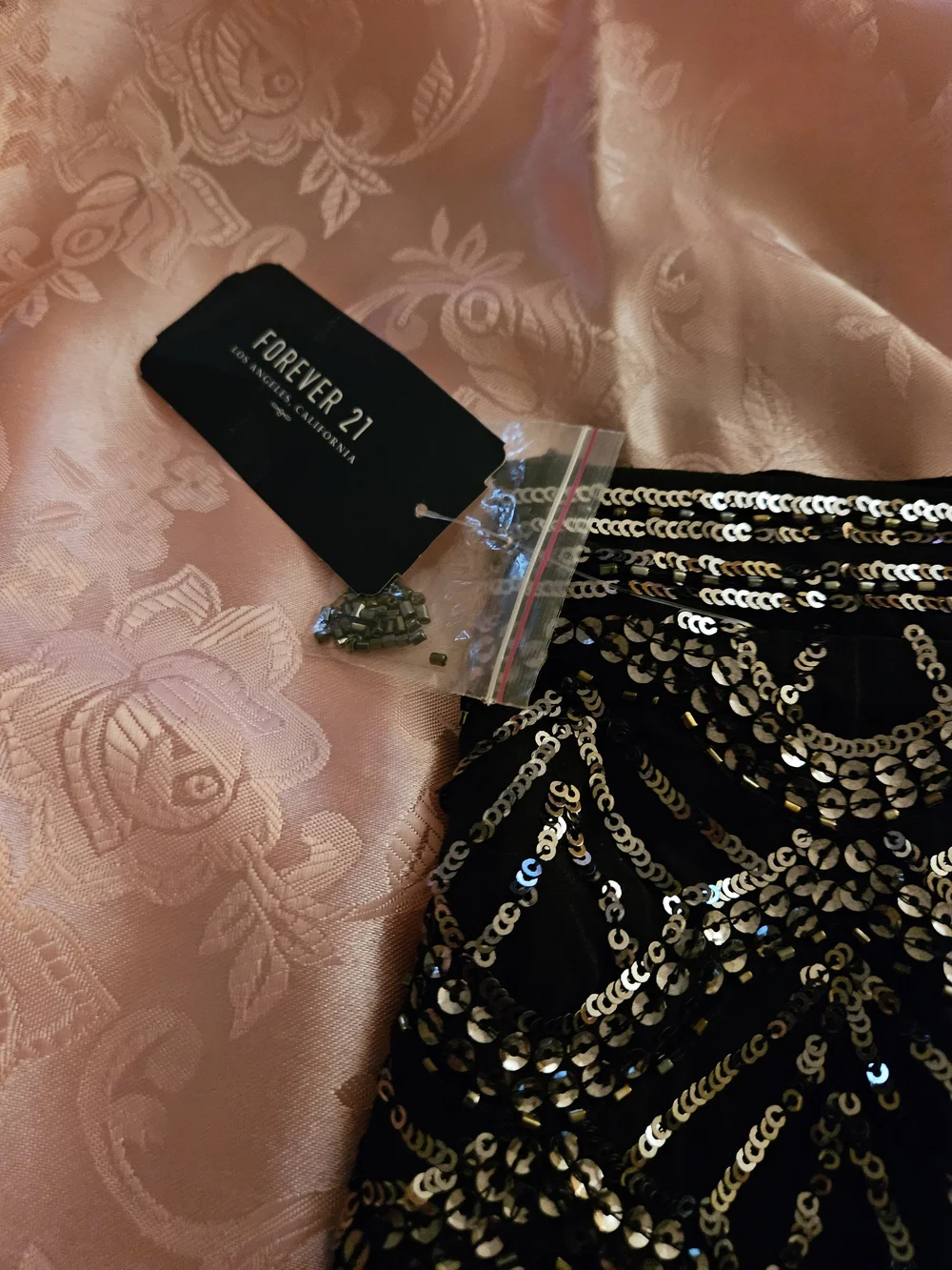 Forever 21 Black Sequin Mini Skirt - Picture 4 of 7